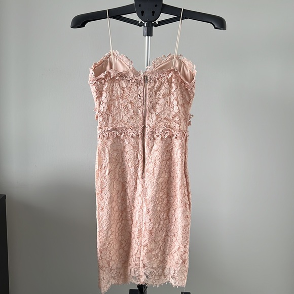 COPY - A.Peach Lace detail mini dress - Picture 5 of 5